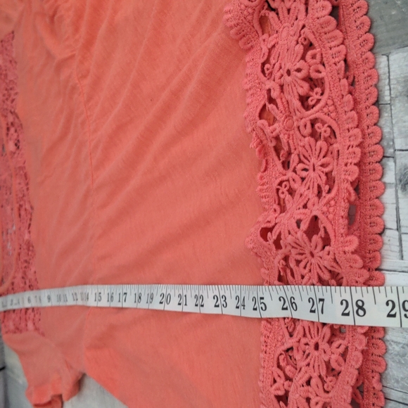 Torrid PINK PEACH Floral Lace Size 1X - Picture 6 of 7